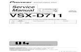 Pioneer - Receiver VSX-D711 - Service Manual