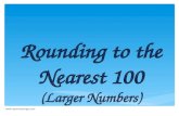 Rounding to the Nearest 100 (Larger Numbers) .