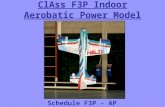 ClAss F3P Indoor Aerobatic Power Model aIRCRafts Schedule F3P - AP.