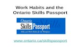Work Habits and the Ontario Skills Passport  .