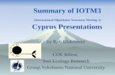 Summary of IOTM3 (International Oligochaeta Taxonomy Meeting 3) Cyprus Presentations by Rob Blakemore COE fellow, Soil Ecology Research Group,Yokohama.