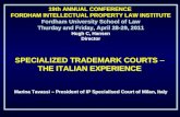 19th ANNUAL CONFERENCE FORDHAM INTELLECTUAL PROPERTY LAW INSTITUTE Fordham University School of Law Thurday and Friday, April 28-29, 2011 Hugh C, Hansen.