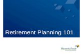 Retirement Planning 101. 1 The Reality…. Tens of millions baby boomers closing in on retirement Number of North Americans age 65+ projected to grow 21%