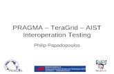 PRAGMA – TeraGrid – AIST Interoperation Testing Philip Papadopoulos.