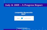 Garching bei Muenchen - March 3- IYA 2009 meeting 1 Leopoldo Benacchio INAF Italy & 2009 – A Progress Report.