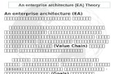 SOFTWARE-rt1 An enterprise architecture (EA) An enterprise architecture (EA) (Value Chain) (Value Chain) (Goals) (Business Process) (Business Information)