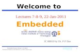 Embedded Systems Design: A Unified Hardware/Software Introduction, (c) 2000 Vahid/Givargis Welcome to Embedded Systems 1 IC 80010 by Dr. P P Das Lectures.