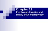 Chapter 12 Purchasing, logistics and supply chain management