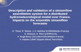 Description and validation of a streamflow assimilation system for a distributed hydrometeorological model over France. Impacts on the ensemble streamflow.