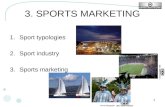 1 3. SPORTS MARKETING 1.Sport typologies 2.Sport industry 3.Sports marketing Arne Müsseler.