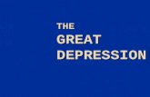 THE GREAT DEPRESSION. STOCK MARKET CRASH May 1928-September 1929, prices doubled in value beginning in Sept 1929, gradual slide Black Thursday (Oct. 24)