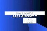 WILLIAMS 1923 BUCKET T CPMi Accessories Division.