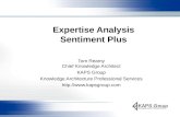 Expertise Analysis Sentiment Plus Tom Reamy Chief Knowledge Architect KAPS Group Knowledge Architecture Professional Services .