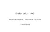 Beiersdorf AG Development of Trademark Portfolio 1900-2006.