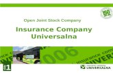 Slide 1 Insurance Company Universalna Open Joint Stock Company.