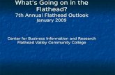 Whats Going on in the Flathead? 7th Annual Flathead Outlook January 2009 Center for Business Information and Research Flathead Valley Community College.