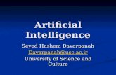 Artificial Intelligence Seyed Hashem Davarpanah Davarpanah@usc.ac.ir University of Science and Culture.