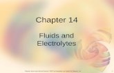 1Elsevier items and derived items © 2007 by Saunders, an imprint of Elsevier, Inc. Chapter 14 Fluids and Electrolytes.