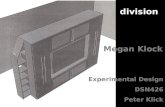 Megan Klock Experimental Design DSN426 Peter Klick division.