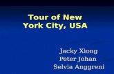 Jacky Xiong Peter Johan Selvia Anggreni Tour of New York City, USA.