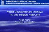 Youth Empowerment initiative in Arab Region: AjialCom Najat Rochdi Regional Coordinator.