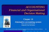 191PPS t/a Carnegie et al; Accounting: Financial and Organisational Decision Making © 1999 McGraw-Hill Book Co. Aust. ACCOUNTING Financial and Organisational.