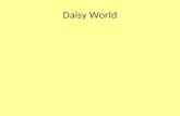 Daisy World. Daisy World simulation Daisy World Average surface Temp Daisy coverage TsDaisies Ts Daisies Albedo