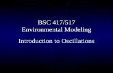 BSC 417/517 Environmental Modeling Introduction to Oscillations.