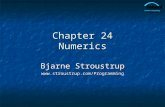 Chapter 24 Numerics Bjarne Stroustrup .