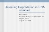 Detecting Degradation in DNA samples Keith Inman Forensic Analytical Specialties, Inc Dayton, Ohio August 11, 2006.