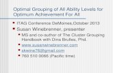 Optimal Grouping of All Ability Levels for Optimum Achievement For All ITAG Conference DeMoines,October 2013 Susan Winebrenner, presenter MS and co-author.