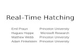Real–Time Hatching Emil Praun Hugues Hoppe Matthew Webb Adam Finkelstein Princeton University Microsoft Research Princeton University.