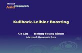 Kullback-Leibler Boosting Ce Liu Heung-Yeung Shum Microsoft Research Asia Research Asia.
