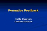 Formative Feedback Inside Classroom Outside Classroom.