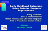 Illinois October, 2008 Early Childhood Outcomes: Using Data for Program Improvement Kathy Hebbeler ECO at SRI International Robin Rooney and Christina.