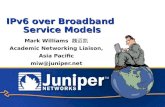 1 Copyright © 2003 Juniper Networks, Inc. Proprietary and Confidential Mark Williams Academic Networking Liaison, Asia Pacific miw@juniper.net.