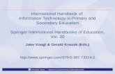 Universiteit Twente Vakgroep Curriculumontwerp & Onderwijsinnovatie International Handbook of Information Technology in Primary and Secondary Education.