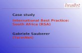 Case study International Best Practice: South Africa (RSA) Gabriele Sauberer (TermNet)