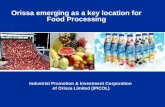 Orissa emerging as a key location for Food Processing Industrial Promotion & Investment Corporation of Orissa Limited (IPICOL)