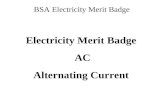 BSA Electricity Merit Badge Electricity Merit Badge AC Alternating Current