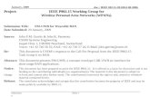 Doc.: IEEE 802.15-09-0054-00-0006 Submission January, 2009 Slide 1 Project:IEEE P802.15 Working Group for Wireless Personal Area Networks (WPANs) Submission.
