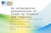 An alternative presentation of trade by Product and Industry. Checking results against survey data OECD Statistics Directorate. Bettina Wistrom, Alena.