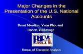 Major Changes in the Presentation of the U.S. National Accounts Brent Moulton, Yvon Pho, and Robert Yuskavage Bureau of Economic Analysis.