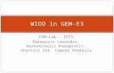 E3M-Lab – ICCS Paroussos Leonidas, Karkatsoulis Panagiotis, Vrontisi Zoi, Capros Pantelis WIOD in GEM-E3.