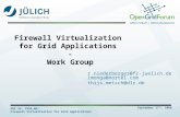 September 17 th, 2008 OGF 24, FVGA-WG: Firewall Virtualization for Grid Applications Firewall Virtualization for Grid Applications - Work Group r.niederberger@fz-juelich.de.