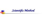 Scientific Method. Steps in the Scientific Method Observation Observation Hypothesis Hypothesis Experiment Experiment Data Collection Data Collection.