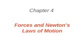 Chapter 4 Forces and Newtons Laws of Motion. 4.1 The Concepts of Force and Mass A force is a push or a pull. Arrows are used to represent forces. The.
