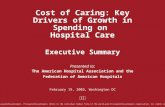 Cost of Caring: Key Drivers of Growth in Spending on Hospital Care Executive Summary Presented to: The American Hospital Association and the Federation.