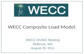 WECC Composite Load Model WECC MVWG Meeting Bellevue, WA August 25, 2011.