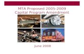 June 2008 MTA Proposed 2005-2009 Capital Program Amendment.